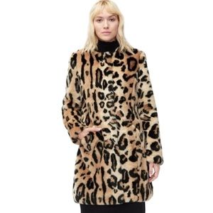 Ugg Lisabeth Leopard Print Faux Fur Coat